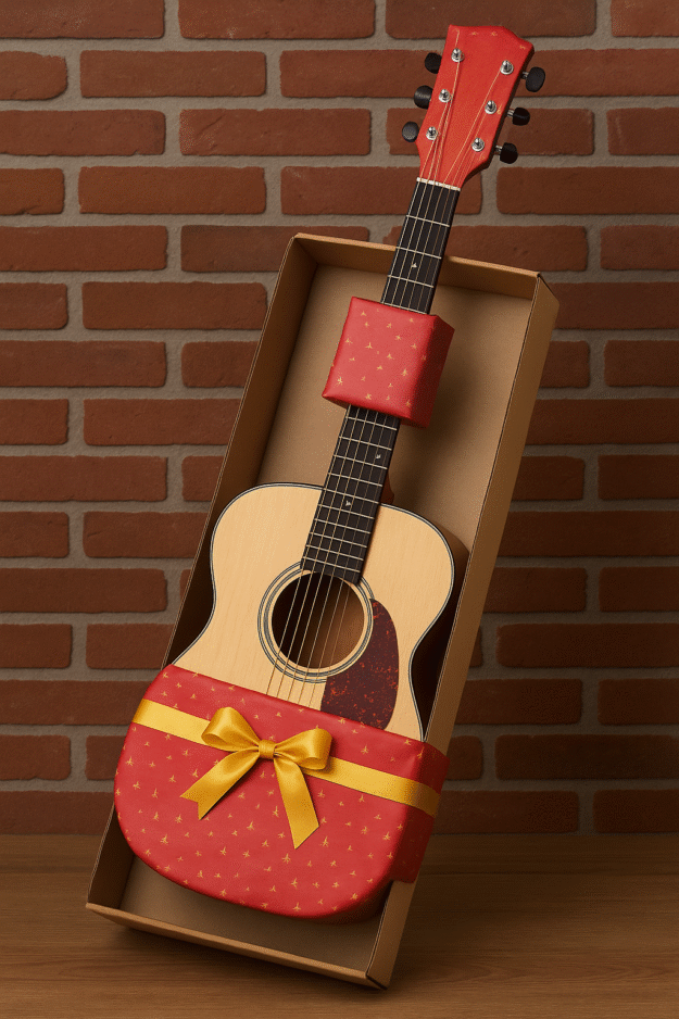 Christmas gifts packed safely in postal boxes with protective packaging